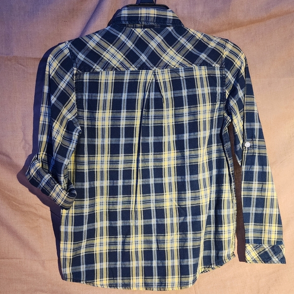 Guess Boys plaid twill long sleeve shirt Size 8 - Picture 7 of 7